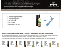 Tablet Screenshot of champagnedirect.co.nz